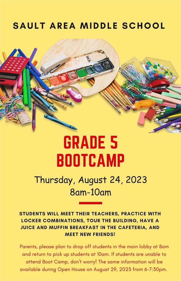  2023-2024 Grade 5 Boot Camp Information